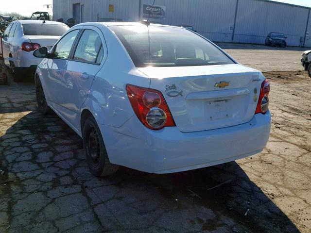 1G1JA5SH6F4130098 - 2015 CHEVROLET SONIC LS WHITE photo 3