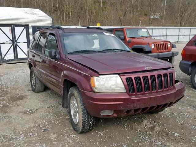 1J4GW58N0YC421778 - 2000 JEEP GRAND CHER MAROON photo 1