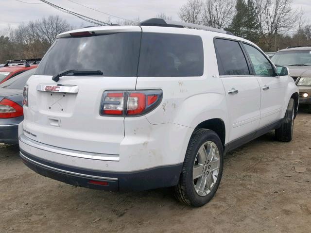 1GKKRSKDXHJ266100 - 2017 GMC ACADIA LIM WHITE photo 4