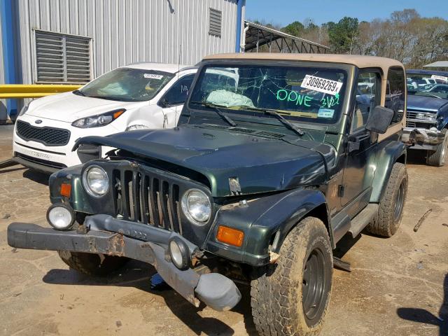 1J4FY49S5VP466644 - 1997 JEEP WRANGLER / GREEN photo 2