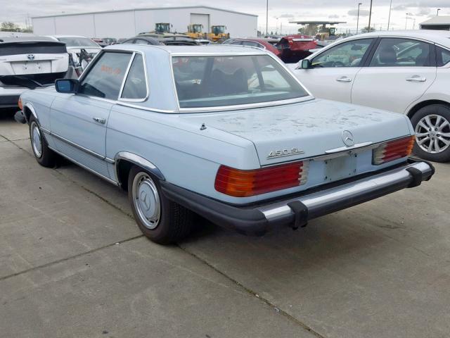 10704412031836 - 1977 MERCEDES-BENZ 450SL BLUE photo 3