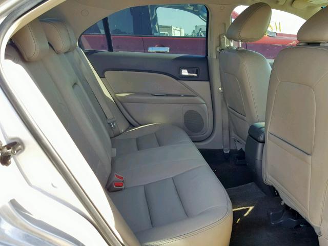 3FAHP0JG4AR383300 - 2010 FORD FUSION SEL SILVER photo 6