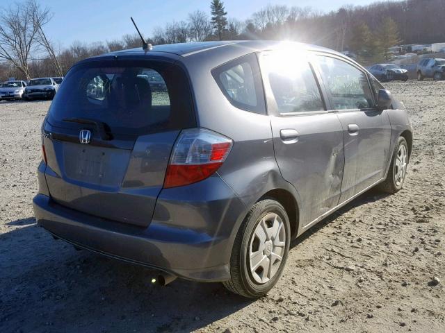 JHMGE8G3XCS005471 - 2012 HONDA FIT GRAY photo 4