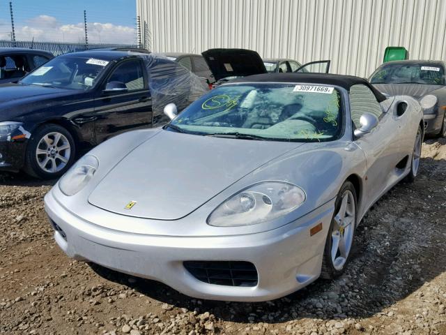 ZFFYT53AX30132510 - 2003 FERRARI 360 SPIDER SILVER photo 2