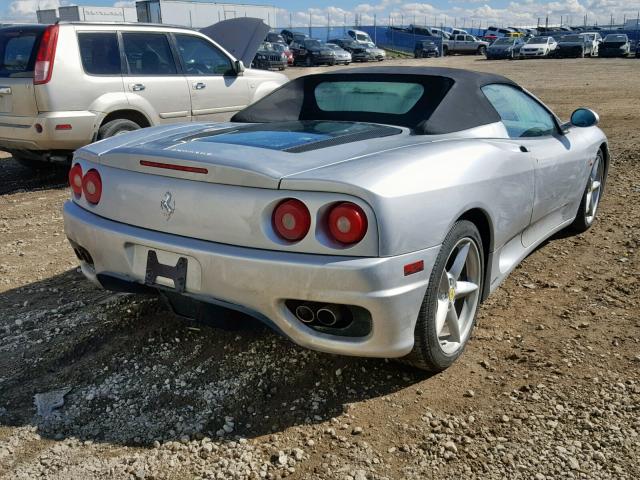 ZFFYT53AX30132510 - 2003 FERRARI 360 SPIDER SILVER photo 4