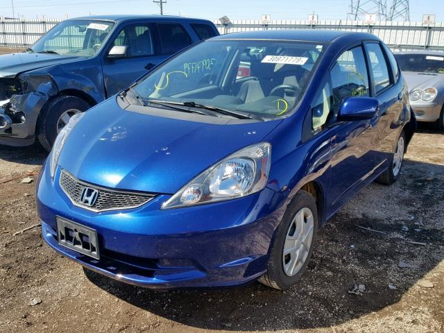 JHMGE8H32DC068722 - 2013 HONDA FIT BLUE photo 2