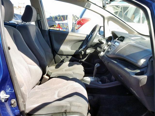 JHMGE8H32DC068722 - 2013 HONDA FIT BLUE photo 5