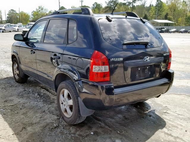 KM8JM12B55U125889 - 2005 HYUNDAI TUCSON GL BLACK photo 3