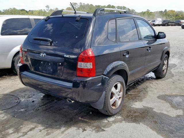 KM8JM12B55U125889 - 2005 HYUNDAI TUCSON GL BLACK photo 4