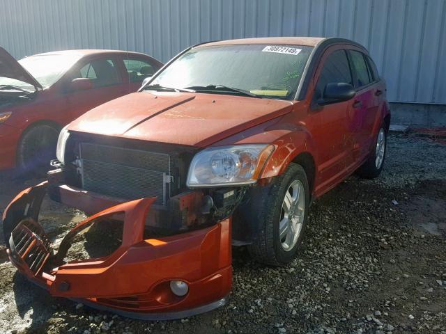 1B3HB48C07D570510 - 2007 DODGE CALIBER SX RED photo 2