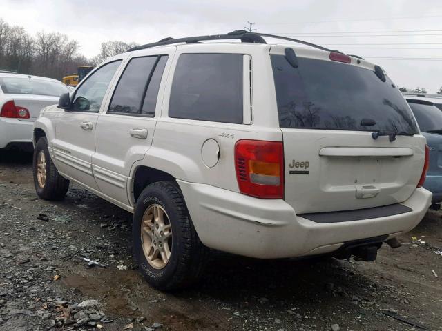 1J4GW68N3XC637662 - 1999 JEEP GRAND CHER WHITE photo 3