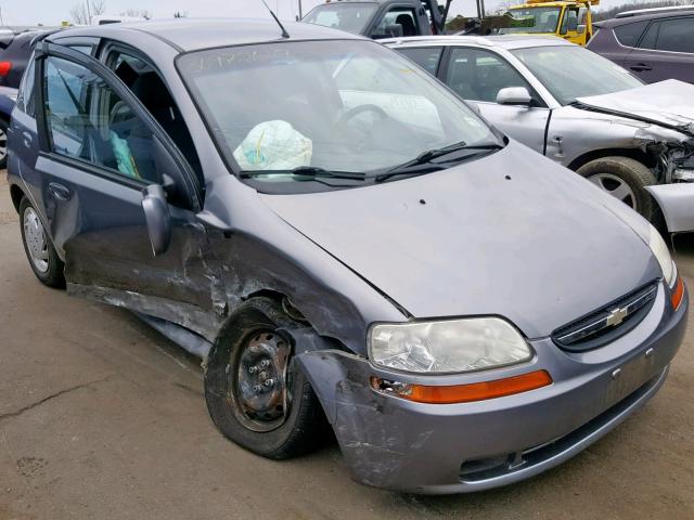 KL1TD66627B789886 - 2007 CHEVROLET AVEO BASE Күміс фото 1