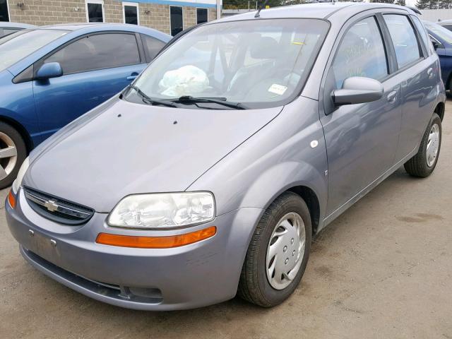 KL1TD66627B789886 - 2007 CHEVROLET AVEO BASE Күміс фото 2