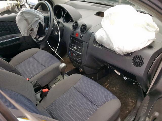 KL1TD66627B789886 - 2007 CHEVROLET AVEO BASE Күміс фото 5