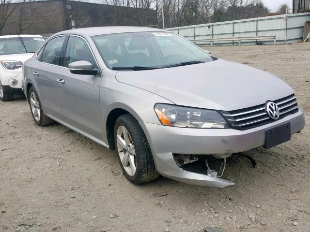 1VWBP7A31DC127007 - 2013 VOLKSWAGEN PASSAT SE GRAY photo 1