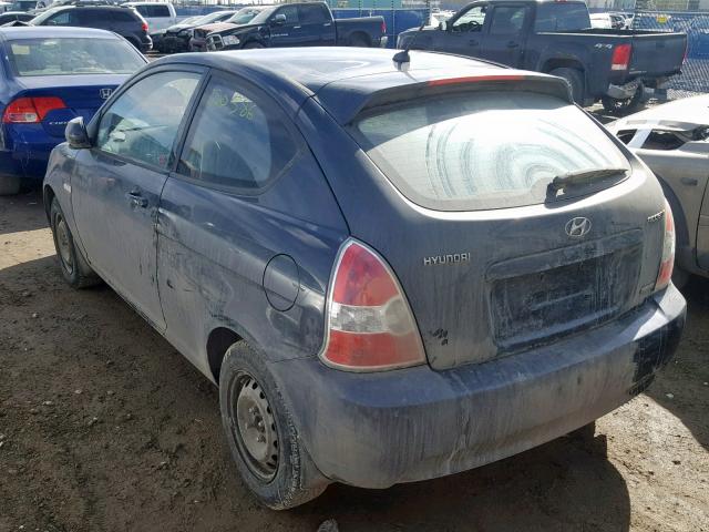 KMHCN3BC7BU204714 - 2011 HYUNDAI ACCENT SE GRAY photo 3