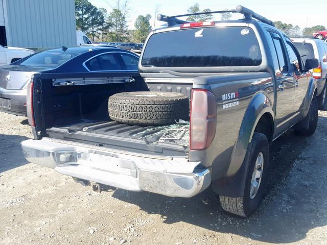 1N6AD07W36C431536 - 2006 NISSAN FRONTIER C GRAY photo 4