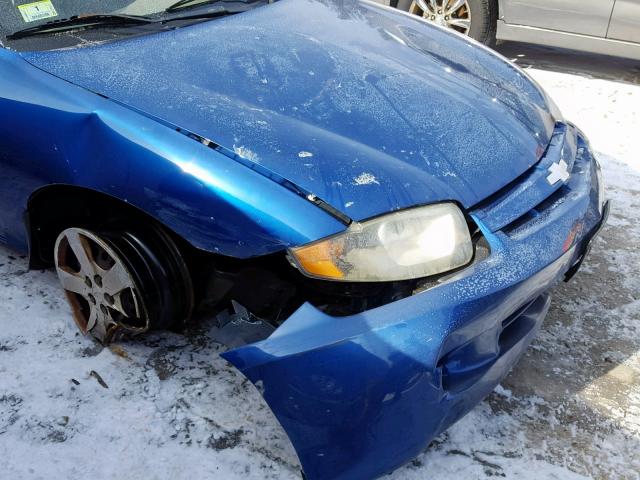 1G1JF54F147247564 - 2004 CHEVROLET CAVALIER L BLUE photo 9