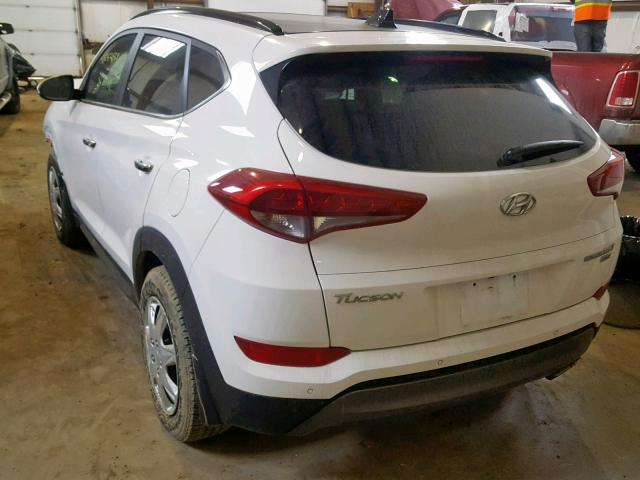 KM8J3CA24GU043736 - 2016 HYUNDAI TUCSON LIM WHITE photo 3