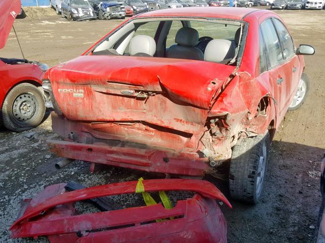 1FAFP34N57W120886 - 2007 FORD FOCUS ZX4 RED photo 4