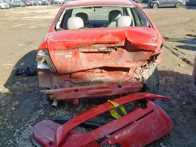 1FAFP34N57W120886 - 2007 FORD FOCUS ZX4 RED photo 9