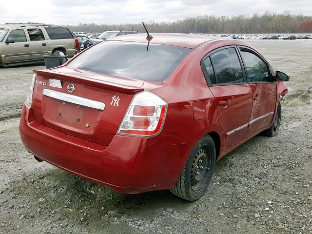 3N1AB6AP3BL698254 - 2011 NISSAN SENTRA 2.0 RED photo 4