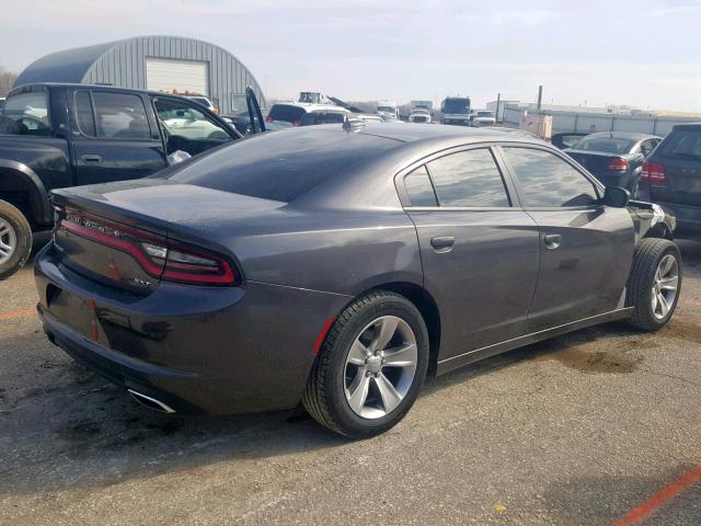 2C3CDXHG6HH509940 - 2017 DODGE CHARGER SX GRAY photo 4