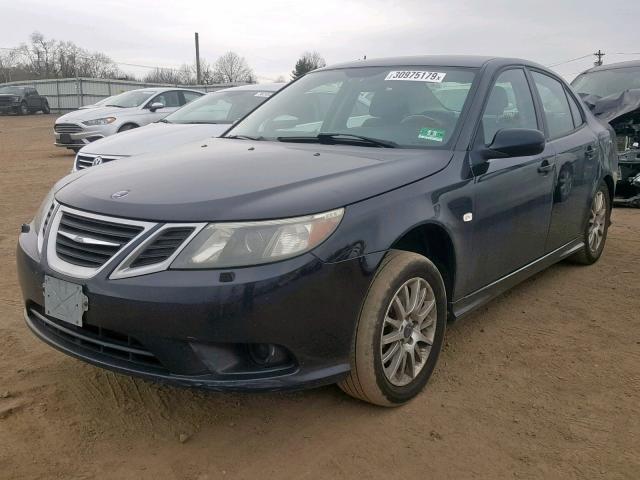 YS3FB46YX81013085 - 2008 SAAB 9-3 2.0T BLACK photo 2