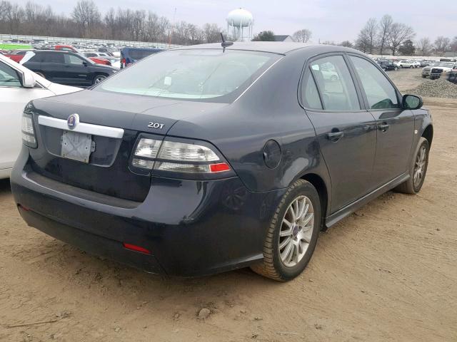 YS3FB46YX81013085 - 2008 SAAB 9-3 2.0T BLACK photo 4