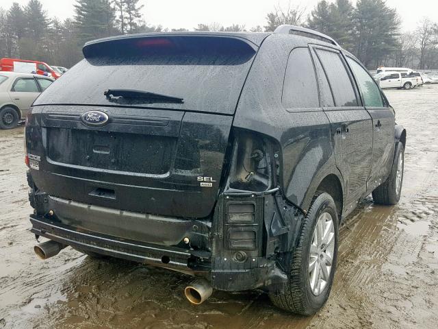 2FMDK4JC5DBA55877 - 2013 FORD EDGE SEL BLACK photo 4