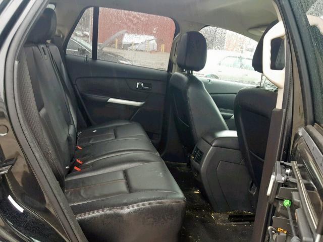 2FMDK4JC5DBA55877 - 2013 FORD EDGE SEL BLACK photo 6