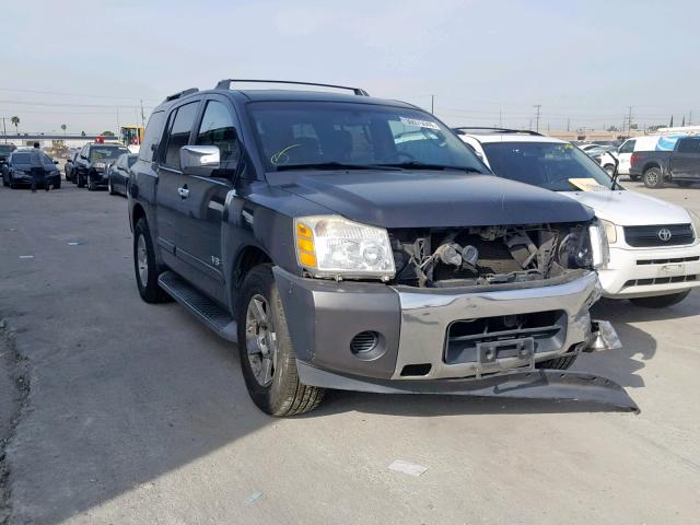 5N1AA08A66N709554 - 2006 NISSAN ARMADA SE GRAY photo 1