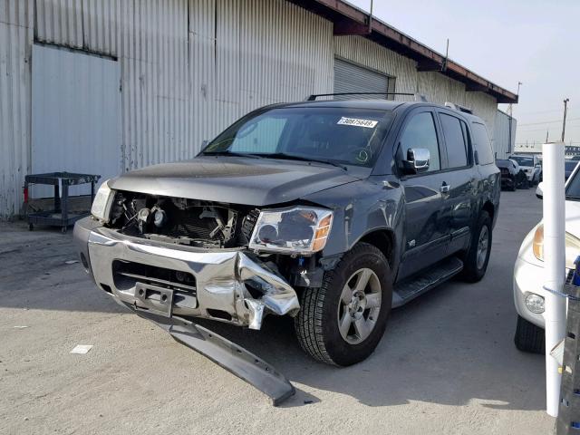 5N1AA08A66N709554 - 2006 NISSAN ARMADA SE GRAY photo 2