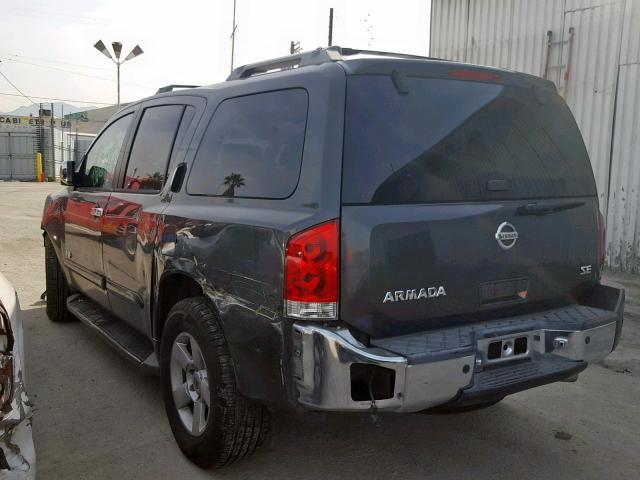 5N1AA08A66N709554 - 2006 NISSAN ARMADA SE GRAY photo 3