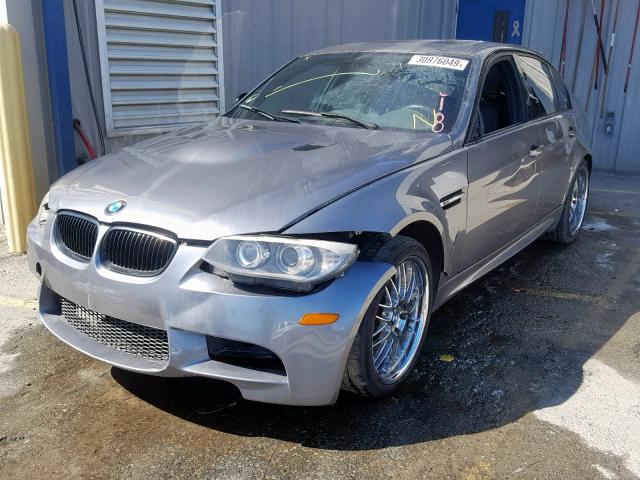 WBSPM9C55BE203818 - 2011 BMW M3 GRAY photo 2