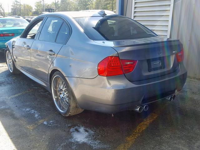 WBSPM9C55BE203818 - 2011 BMW M3 GRAY photo 3