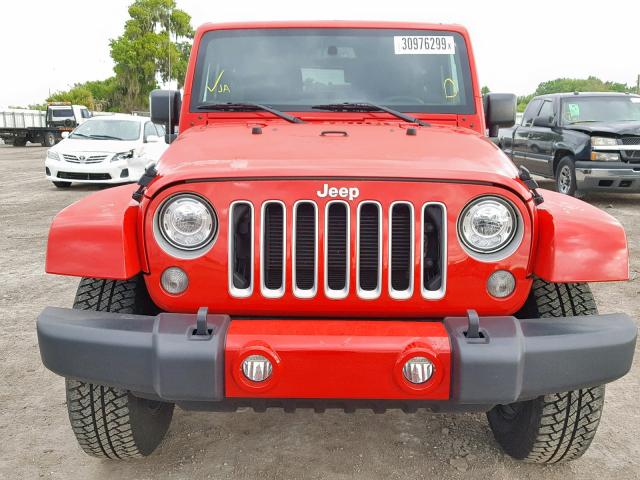 1C4AJWBG9JL809950 - 2018 JEEP WRANGLER S RED photo 10