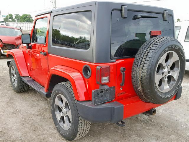 1C4AJWBG9JL809950 - 2018 JEEP WRANGLER S RED photo 3