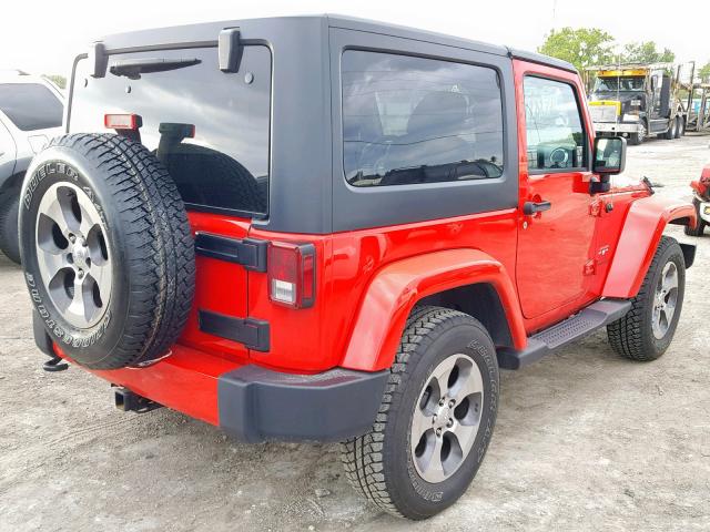 1C4AJWBG9JL809950 - 2018 JEEP WRANGLER S RED photo 4