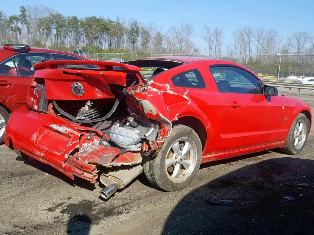 1ZVFT82H975246218 - 2007 FORD MUSTANG GT RED photo 4