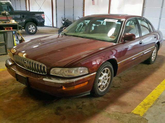 1G4CU541114148424 - 2001 BUICK PARK AVENU RED photo 2