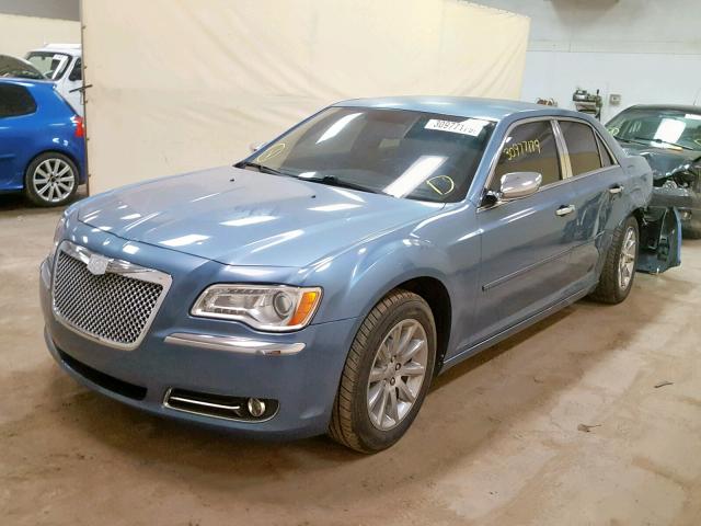 2C3CA5CG9BH546105 - 2011 CHRYSLER 300 LIMITE BLUE photo 2