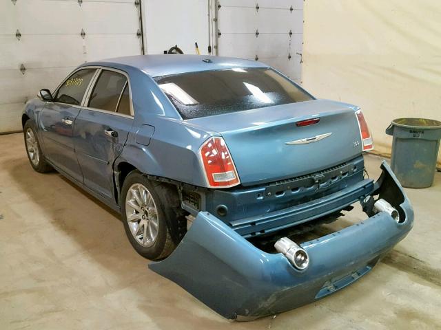 2C3CA5CG9BH546105 - 2011 CHRYSLER 300 LIMITE BLUE photo 3