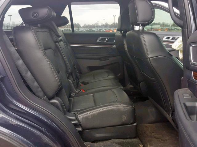 1FM5K8F80HGA02163 - 2017 FORD EXPLORER L GRAY photo 6