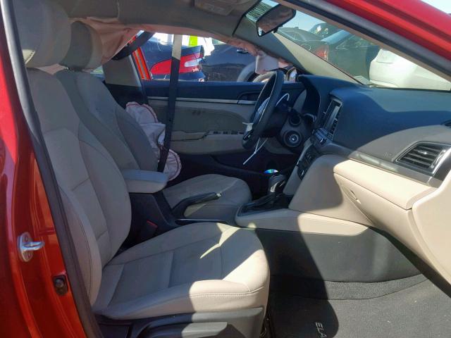 5NPD84LF0HH003674 - 2017 HYUNDAI ELANTRA SE RED photo 5