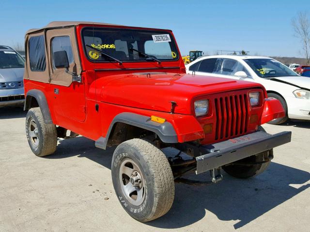 1J4FY19P3SP209018 - 1995 JEEP WRANGLER / RED photo 1