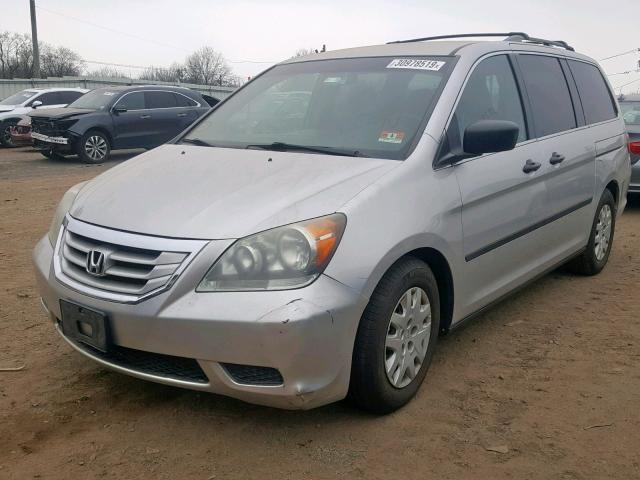 5FNRL38249B011216 - 2009 HONDA ODYSSEY LX SILVER photo 2