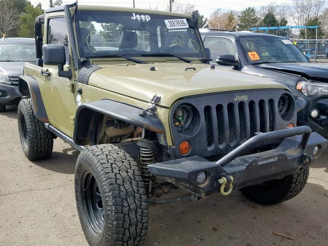 1C4AJWAG4DL627241 - 2013 JEEP WRANGLER S GREEN photo 1