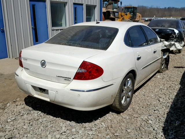 2G4WD582771243140 - 2007 BUICK LACROSSE C WHITE photo 4