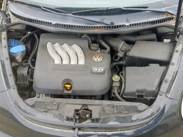 3VWCM31Y55M300853 - 2005 VOLKSWAGEN NEW BEETLE შავი ფოტო 7